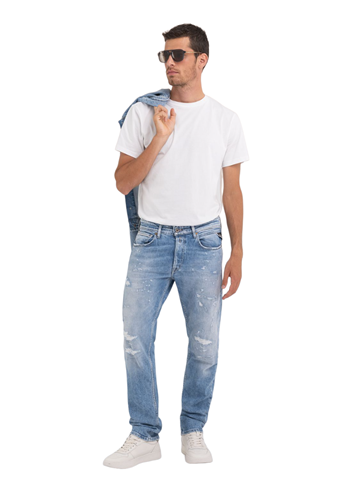 Replay STRAIGHT FIT GROVER JEANS MA972Q 773 666 - 2